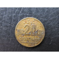 Перу. 20 сентимов. 1991. С 20 копеек. Распродажа коллекции. Смотрите другие лоты.