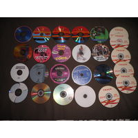 CD-Диски 25 шт.,разные исполнители.С рубля.