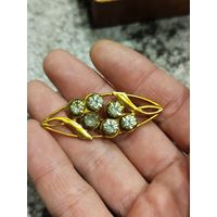 Красивая брошка ссср,позолота
