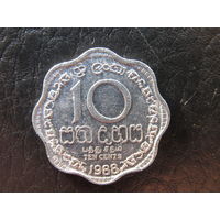 Шри-Ланка.10 центов.1988.С 20 копеек. Распродажа коллекции. Смотрите другие лоты.