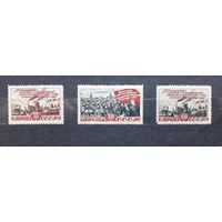 СССР 1948г. 5-летний план. Серия из 3 марок. ** Сол.1268-1270.