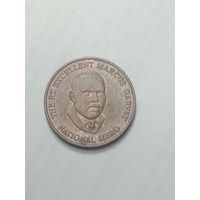 Ямайка 25 центов 1996  года .