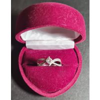 Красивое кольцо серебро 925, лот#19, С РУБЛЯ! МНОГО ЛОТОВ С РУБЛЯ БЕЗ МЦ!