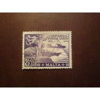Британская Мальта 1949 г.75-я годовщина Всемирного почтового союза(U.P.U.). /22а/