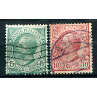 Италия (Королевство) - 1906г. - король Виктор Эммануил III - 2 марки - полная серия, гашёные [Mi 88-89]. #1-It-16-B-1