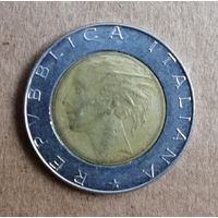 Италия 500 лир 1989 г., KM# 111