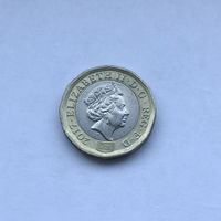 1 фунт 2017 Великобритания