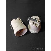 Патрон Е27 керам с уголком 2 штуки