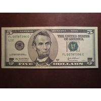 США 5 долларов  2003 г.Серия FL-C.Состояние VF./пе-247/
