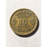Марокко 10 франков 1952