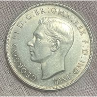 Монета 1 крона 1937 год. Австралия. Король Георг VI.