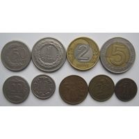 Монеты Польши разных годов ( с 1990 по 1997гг. )-9 шт.