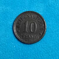 10 пфенниг (1920г.) г.Нортхайм.Ганновер.Цинк.Состояние!!!