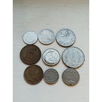 Монеты Польши. 9 штук.