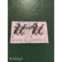 Литва  марки  фауна  ГАШ