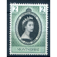 Британские колонии - Монтсеррат - 1953г. - коронация королевы Елизаветы II - 1 марка - полная серия, MNH [Mi 128]. #2-Bc-52-A-2