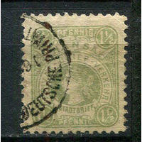 Германия - Дрезден (Ганза) - Местные марки - 1886 - Аллегория 1 1/2Pf - [Mi.6a] - 1 марка. Гашеная.  (Лот 68Dd)