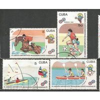 Куба. Панамериканские спортигры. 1981г. 4 марки.