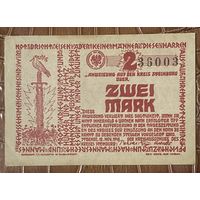 Банкнота 2 марки 1918 год. Штайнбург. Веймарская республика.