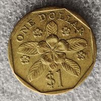 Сингапур 1 доллар  1990 г.