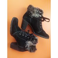 Еврозима сапоги замшевые ботильоны полусапожки 37.