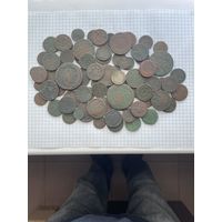 Медные царские монеты 75нт