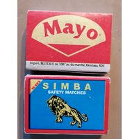 Спичечные коробки 5 х 3.5 х 1.5 см, серия "СИМБА", спички