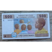 Werty71 Чад 500 франков 2002 C UNC банкнота