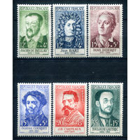 Франция - 1958г. - Красный Крест, известные люди - 6 марок - полная серия, MH [Mi 1202-1207]. #2-Fr-37-A-2