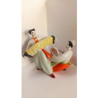 Украинцы статуэтка гуцулы в танце Полоное, состояние