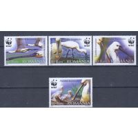 [696] Румыния 2006. Фауна.Птицы.Колпица.WWF. СЕРИЯ MNH