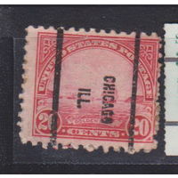 Флот парусники корабли искусство Золотые ворота - Картина У. А. Коултера США 1923 год Лот 12 С НАДПЕЧАТКОЙ ИЛИ ГАШЕНИЕМ