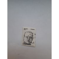 Марки Польша Лауреат Нобелевской премии по литературе 1980 Ч Милош