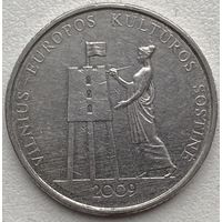 Литва 1 лит 2009 г. Вильнюс - культурная столица Европы