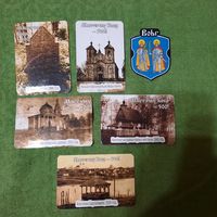 Магниты Мястэчку Бобр - 500! (2016г.) (6 шт.)