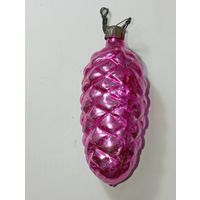 Ёлочная игрушка -  шишка , СССР. ,