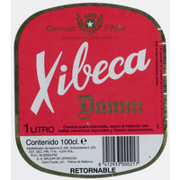 Этикетка пива Xibeca Испания 1л П710