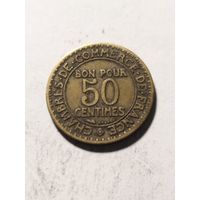 Франция 50 сантим 1922