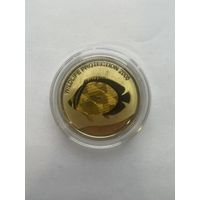 10 франков Конго 2005 года, посвященная охране дикой природы и изображающая рыбу-бабочку