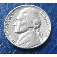 5 центов  1958 D США Джеферсон