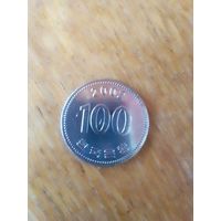 Монеты. Азия Ю.Корея 100 вон 2002 г.