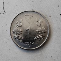1 рупия 2014 года Индия. Республика Индия.