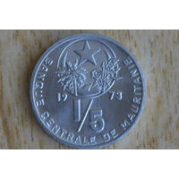 Мавритания 1/5 угии 1973