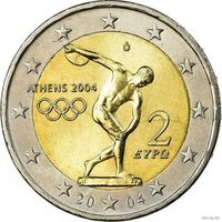 Греция 2 евро 2004 года, UNC. Олимпиад. Предложите свою цену или обмен!