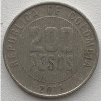 Колумбия 200 песо 2011 г.