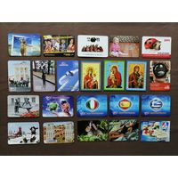 Календарики по 70 копеек за штуку, можно рассчитываться рос. рублями, даже железными, kin-1 (4025)