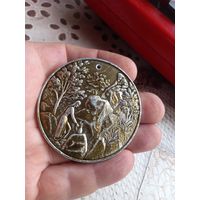 Настольная медаль Крым фонтан Арзы Али баба в Мисхоре 32 мм 55 гр.