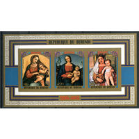 Бурунди - 1973г. - Рождество. Картины - 1 блок - полная серия, MNH [Mi bl. 74 B]. #3-Bu-Z-2-30