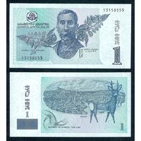 Грузия 1 лари 1995 год, UNC