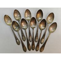 Ложка чайная мельхиор МНЦ. СССР. одним лотом 10 шт.